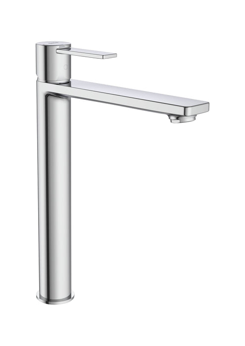 ROCA A5A345FC00 TARGA Grifo Monomando Lavabo con Caño Alto y Cold Start Cromo