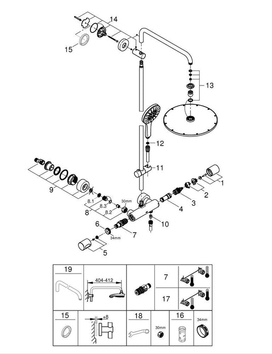 GROHE 30 294 AL0 ESSENCE Monomando de fregadero 1/2" grafito cepillado