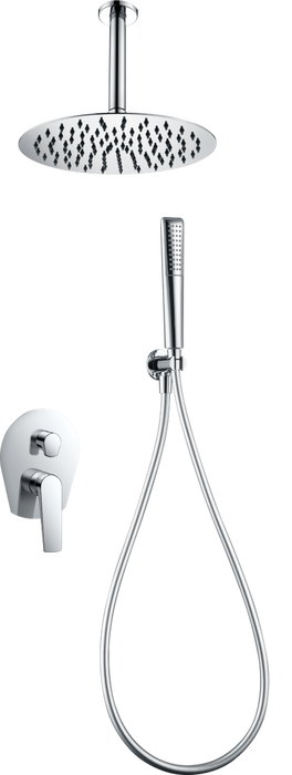 IMEX GPP057 DELOS Conjunto Ducha Monomando Empotrado Paros Cromo