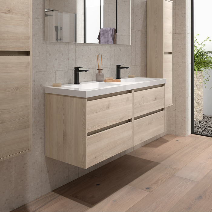 SALGAR 106184 NOJA Mueble+Lavabo 4 Cajones 140 cm Color Natural