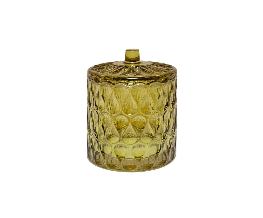 ANDREA HOUSE BA26046 Bote Vidrio Pear Verde Ø10X12,5Cm