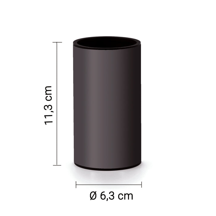 GEDY EE988100000 ELETTRA Portacepillos gun metal