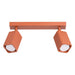 SOLLUX SL.3192 Lámpara De Techo Rayo 2 Ocre Rojo