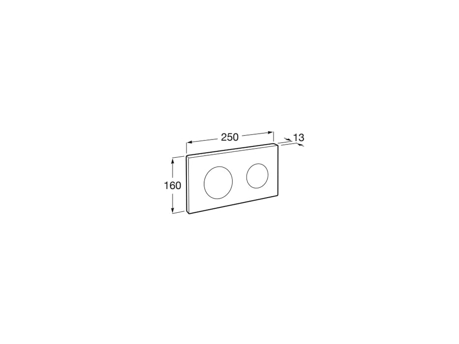 ROCA A890189207 PL10 ONE DUAL Actuation Plate Matte White Post 2021