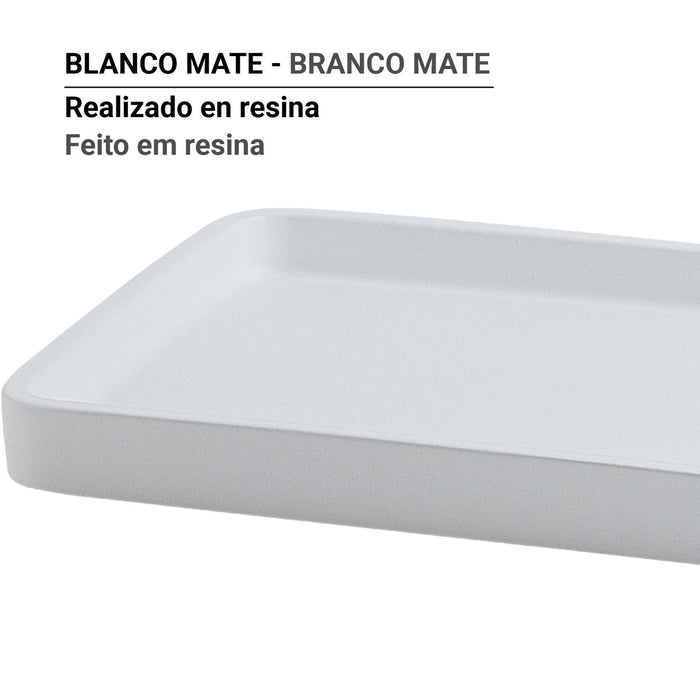 GEDY BR060200000 BRENDA Matte White Tray