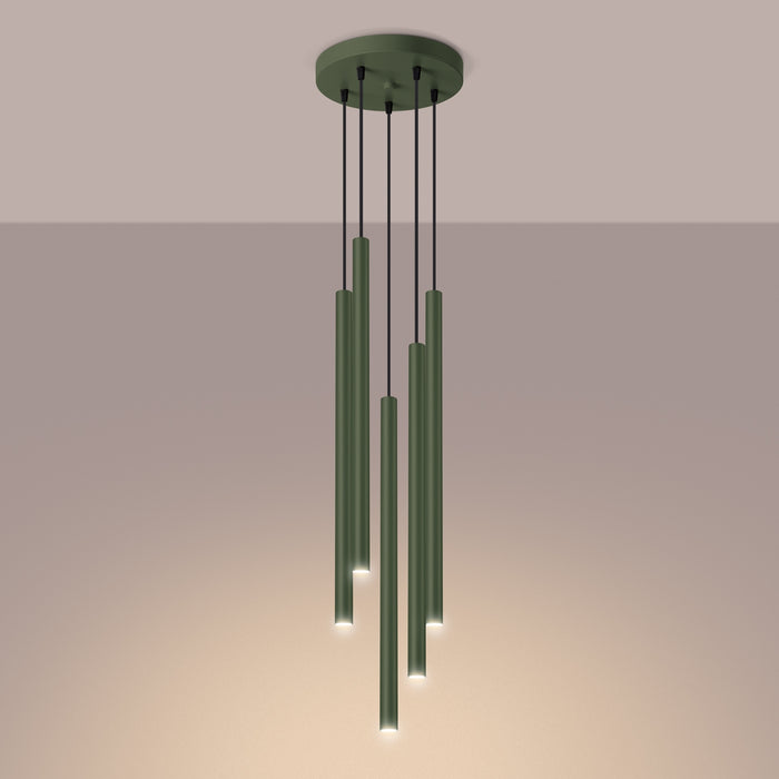 SOLLUX SL.1522 Lámpara colgante PASTELO 5P verde oliva verde oliva