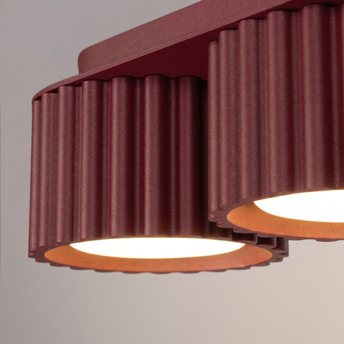 SOLLUX SL.2636 Plafón AURA 3 burdeos Gx53