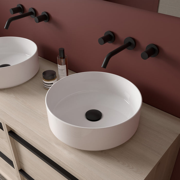 SALGAR 104977 ATTILA Mueble de Baño con Tapa Encimera 4 Cajones 120 cm Color Natural
