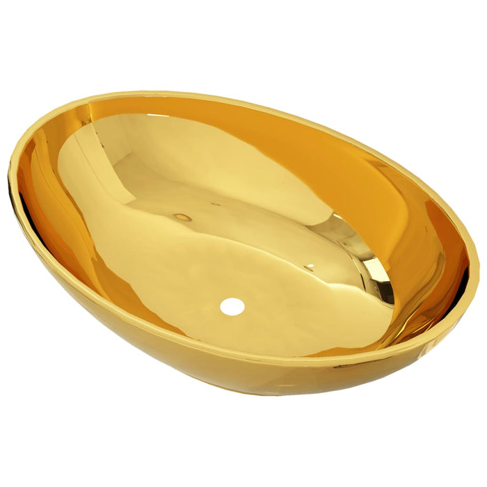 VXL Washbasin 40X33X13.5 cm Ceramic Golden