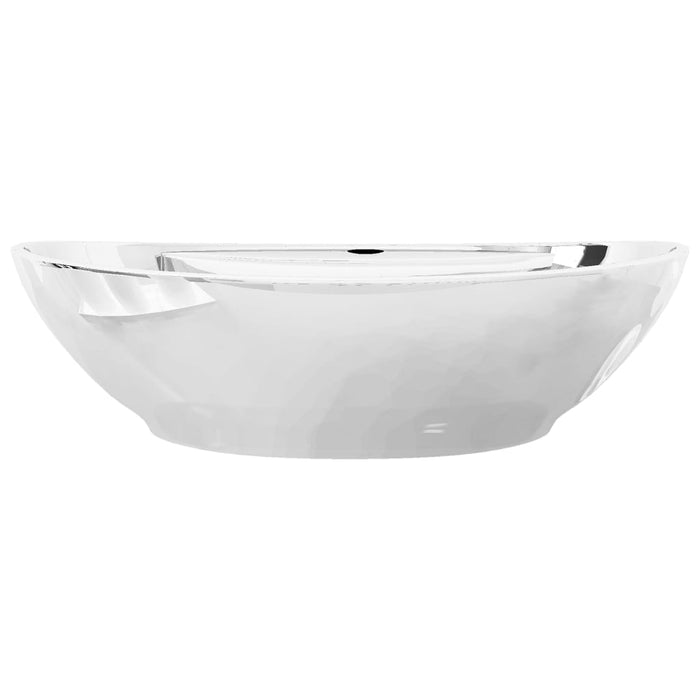 VXL Washbasin With Overflow 58.5X39X21 cm Ceramic Silver