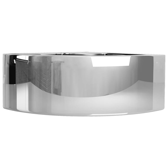 VXL Washbasin With Overflow 45X32X12.5 cm Ceramic Silver