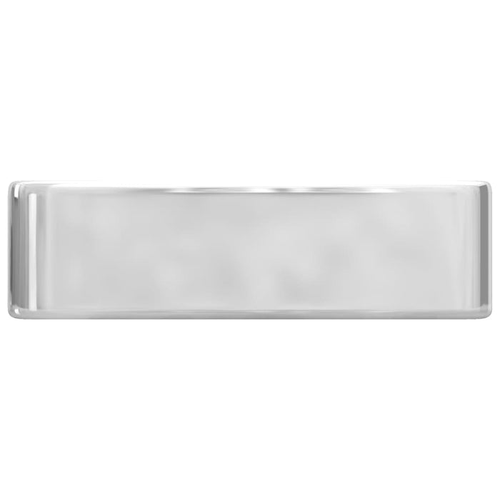VXL Washbasin With Tap Hole 48X37X13.5 cm Ceramic Silver