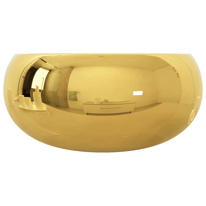 VXL Washbasin 40X15 cm Ceramic Golden