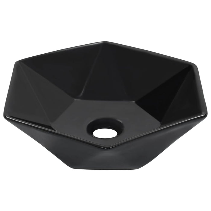 VXL Washbasin 41X36.5X12 cm Ceramic Black