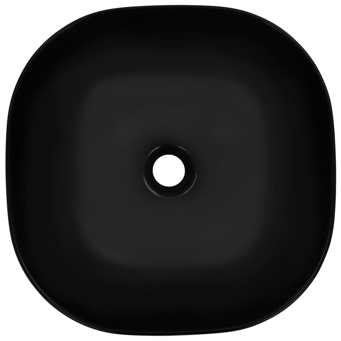 VXL Lavabo 42,5X42,5X14,5 cm Cerámica Negro