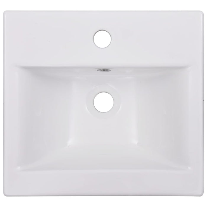 VXL White Ceramic Built-In Washbasin 42X39X18 cm