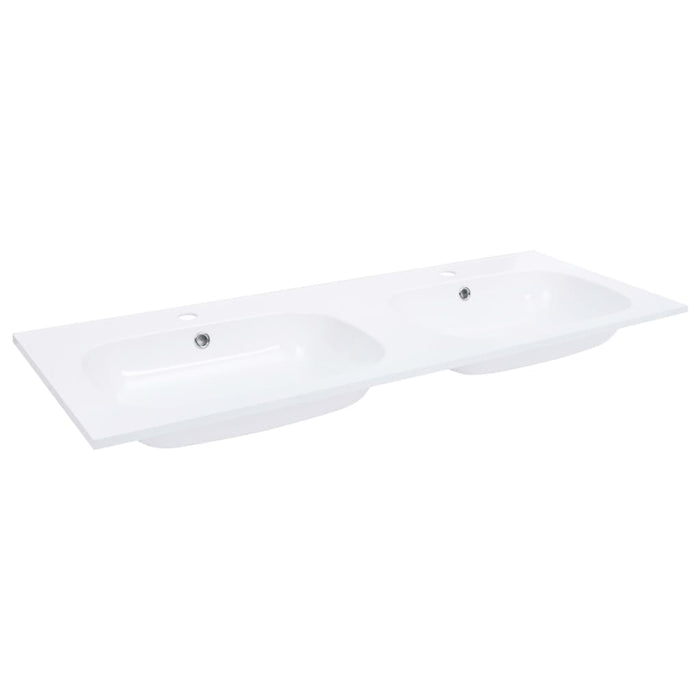 VXL Built-in Double Sink Smc White 1205X460X145 Mm