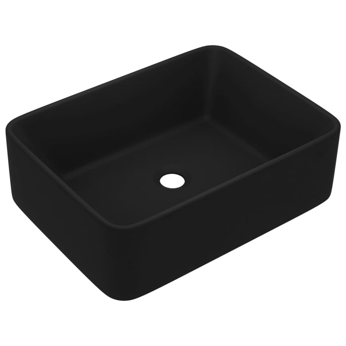 VXL Matte Black Ceramic Luxury Washbasin 41X30X12 cm