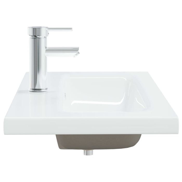 VXL Built-in Washbasin With White Ceramic Faucet 81X39X18 cm