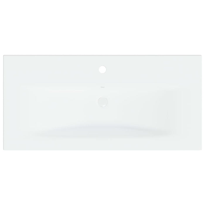 VXL Built-in Washbasin With White Ceramic Faucet 81X39X18 cm