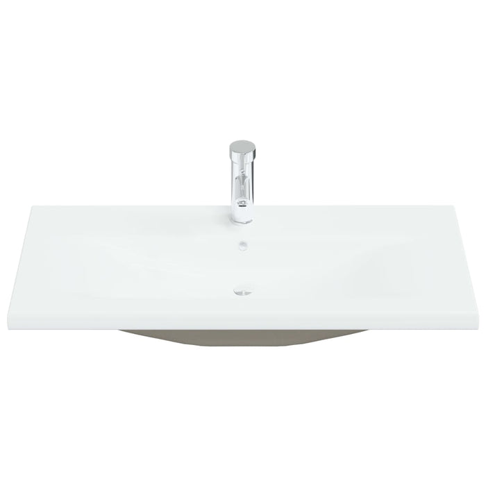 VXL Built-in Washbasin With White Ceramic Faucet 91X39X18 cm