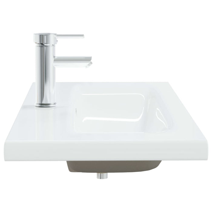VXL Built-in Washbasin With White Ceramic Faucet 91X39X18 cm