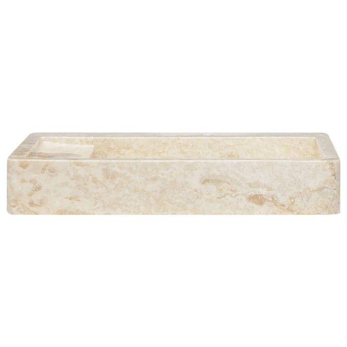 VXL Cream Marble Washbasin 58X39X10 cm