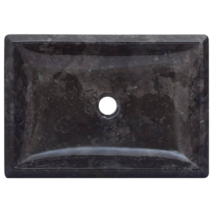 VXL Black Marble Washbasin 50X35X10 cm