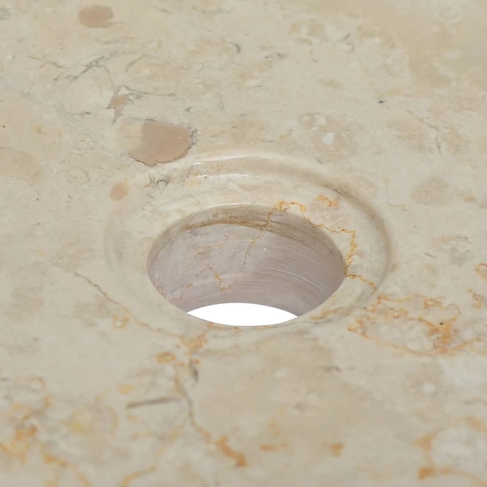 VXL Cream Marble Washbasin 40X40X10 cm