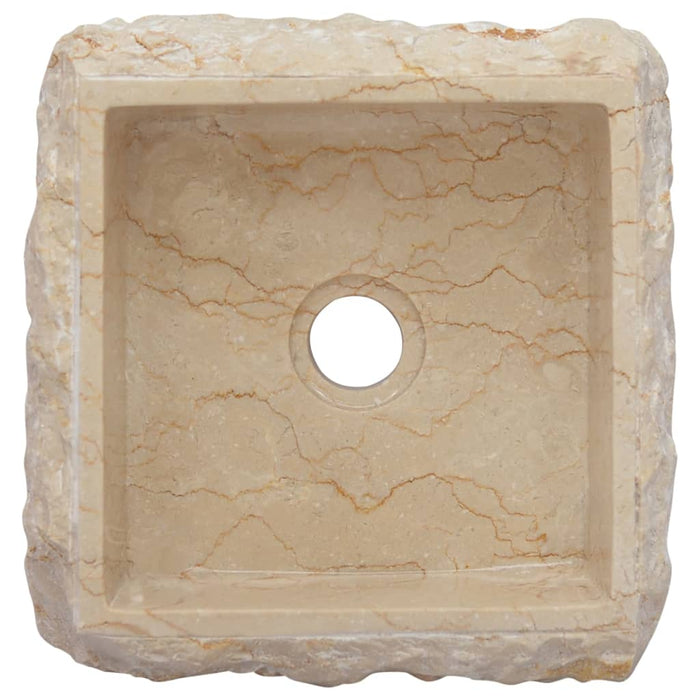 VXL Cream Marble Washbasin 30X30X13 cm