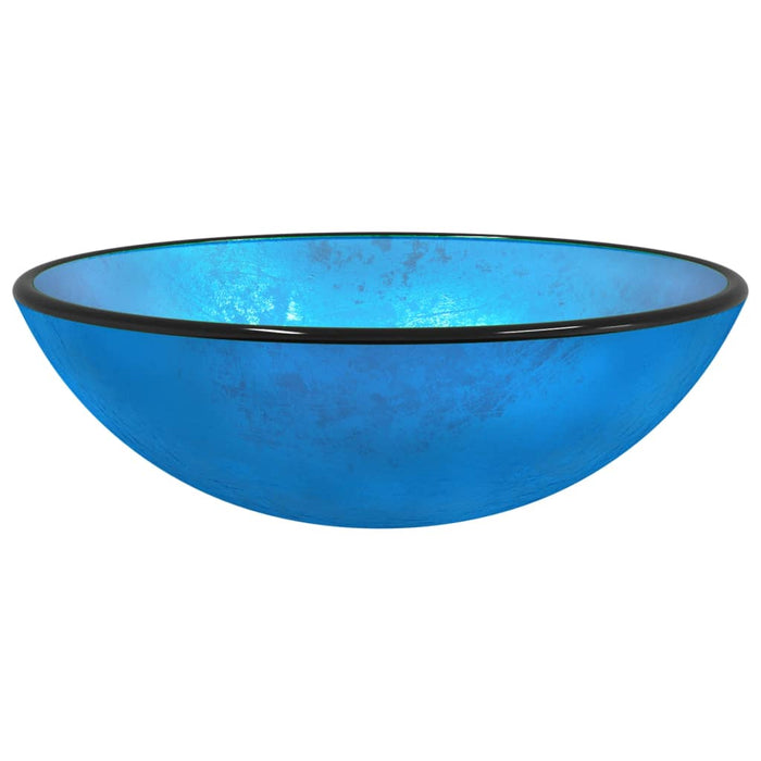 VXL Blue Tempered Glass Washbasin 42X14 cm