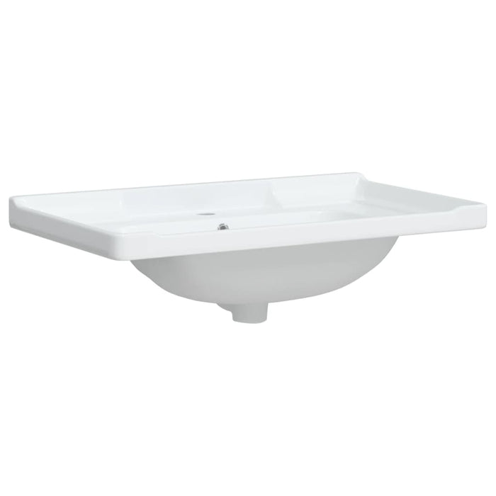 VXL Rectangular Ceramic Bathroom Sink White 81X48X23 cm