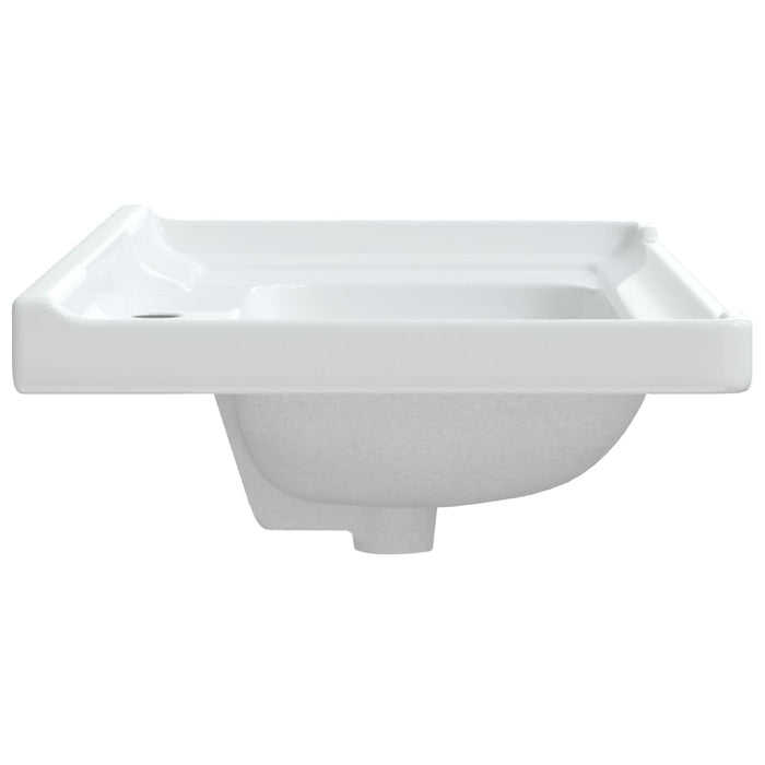 VXL Rectangular Ceramic Bathroom Sink White 81X48X23 cm