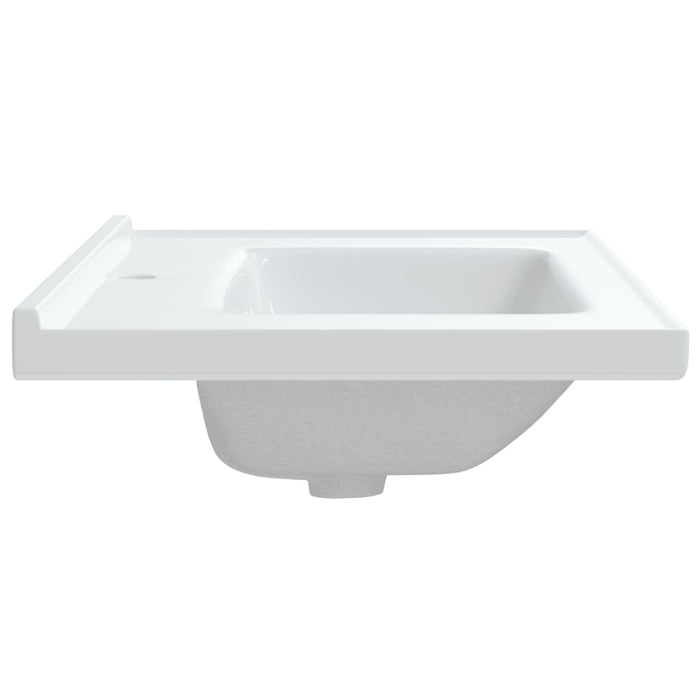 VXL White Ceramic Rectangular Bathroom Sink 81X48X19.5 cm