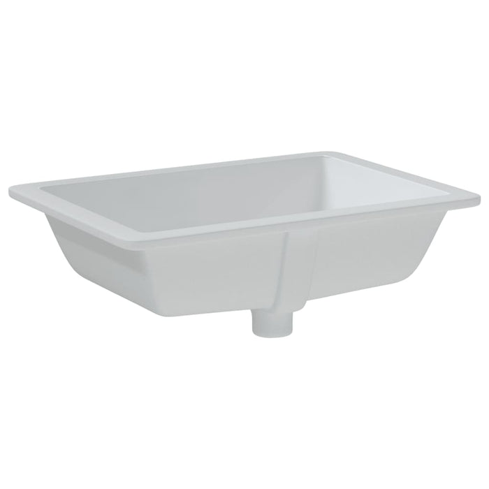 VXL White Ceramic Rectangular Bathroom Sink 55.5X40X18.5 cm