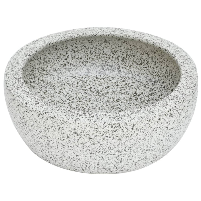VXL Gray Ceramic Round Countertop Washbasin ¿41X14 cm