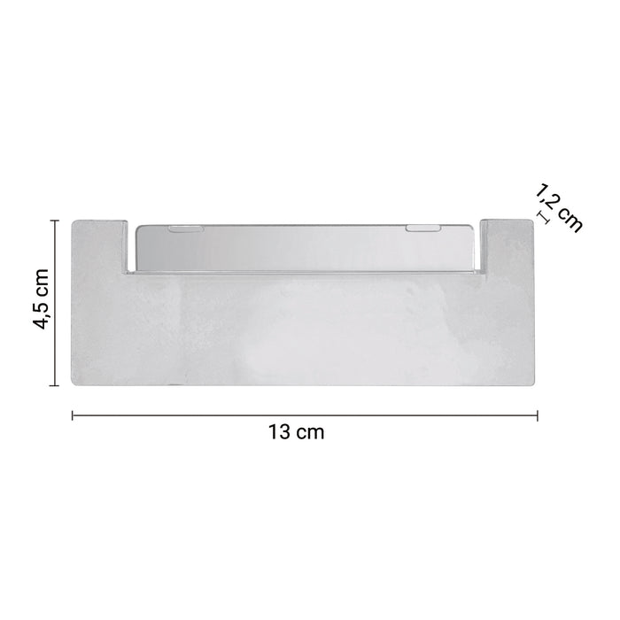 GEDY 24062100000 AUGUSTUS Gancho bioadhesivo para porta objetos cromo satinado