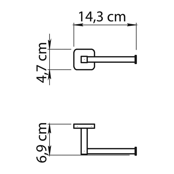 GEDY TO248100100 TONGA Portarrollos Gun Metal