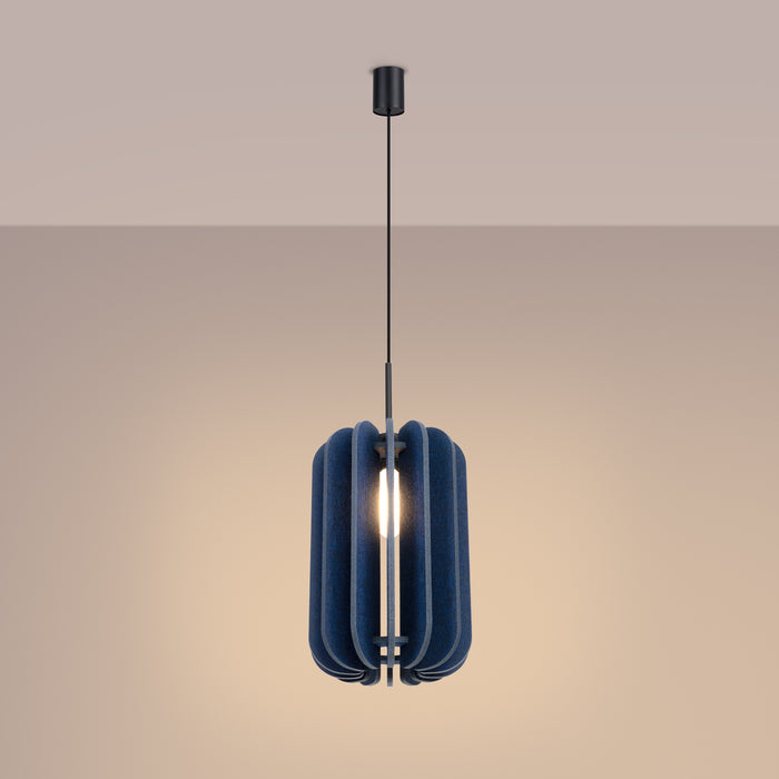 SOLLUX SL.1859 Lámpara colgante MULA 27 azul marino azul marino/negro
