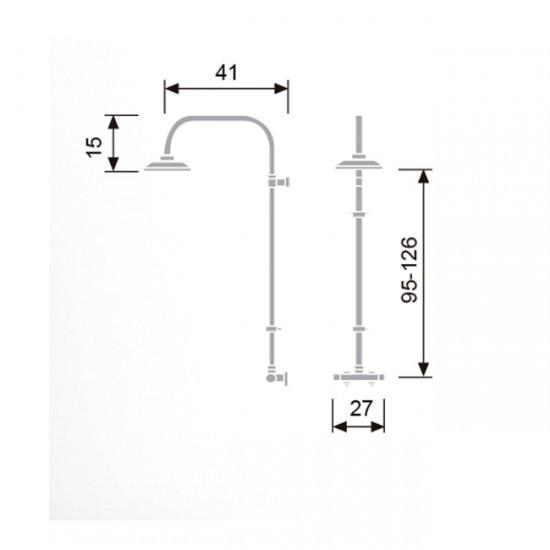 KASSANDRA CAROLA Columna TERMOSTATICA Ducha I