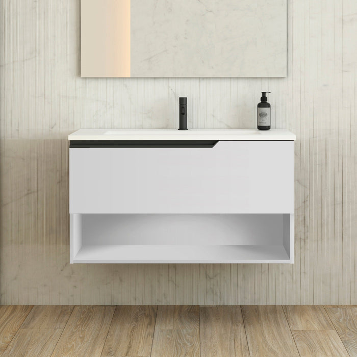 VISOBATH ELEVEN Mueble de Baño con Lavabo Suspendido Blanco Ada Mate Mate