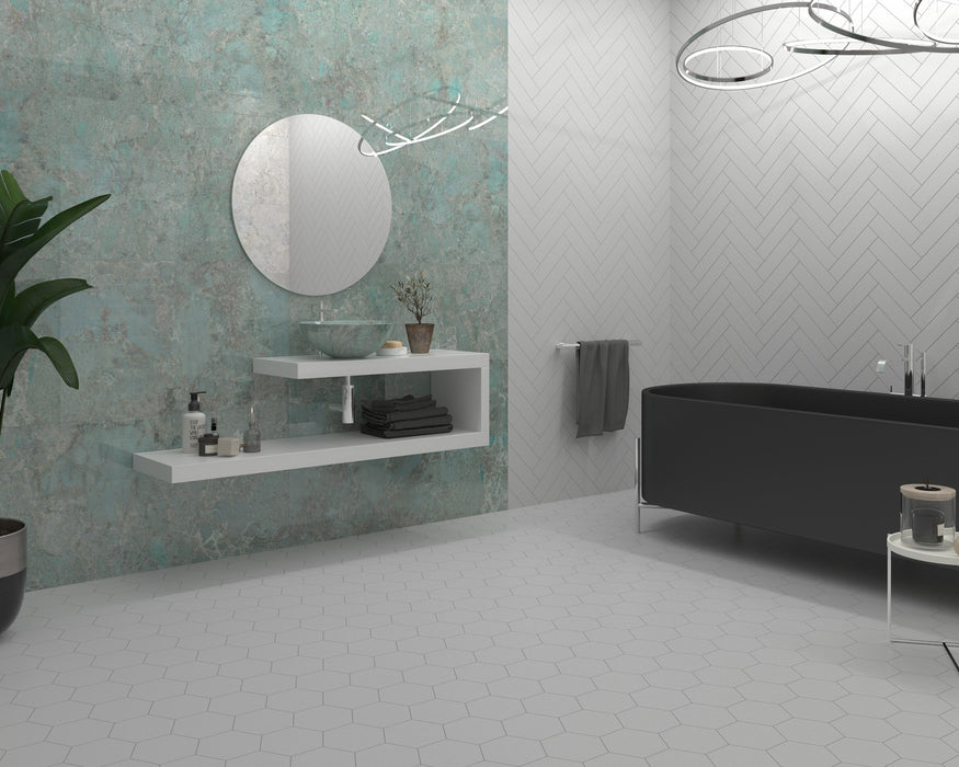 DUNE FLAT GREY MATT 7.5x30 Azulejo Pasta Blanca