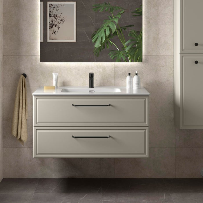 SALGAR RUNA Mueble+Lavabo IBON Color Gris Mate