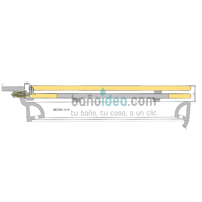 GALA G5142001 MARINA Tapa Asiento Horizontal Blanco (Anterior al 2.007)