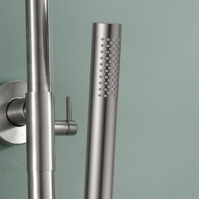 LLAVISAN L118054 Maneral Ducha Redondo 1 Pos. Niquel Cepillado