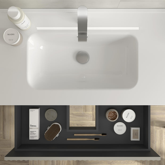 SALGAR 121745 KIRA Mueble+Lavabo IBON 120cm Gris mate