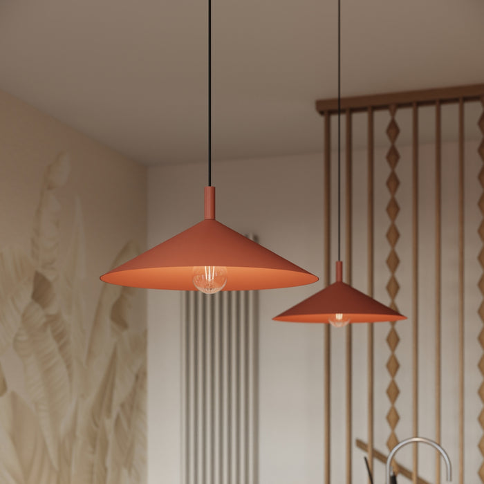 SOLLUX SL.2541 Lámpara colgante NOX 40 ocre rojo