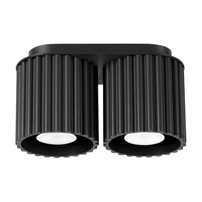 SOLLUX SL.1785 AURA Lámpara De Techo 2 Negra Gu10
