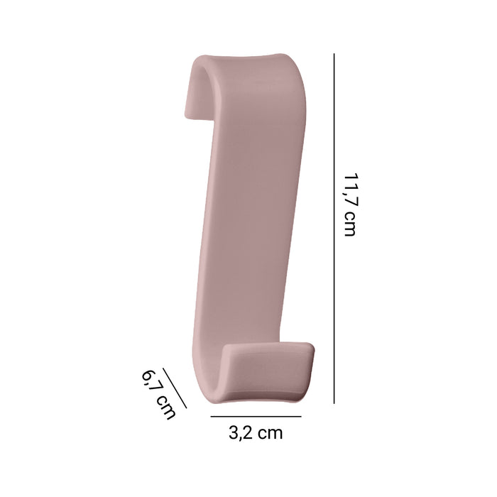 GEDY 20251000900 MERLINO Percha colgable para radiador rosa mate