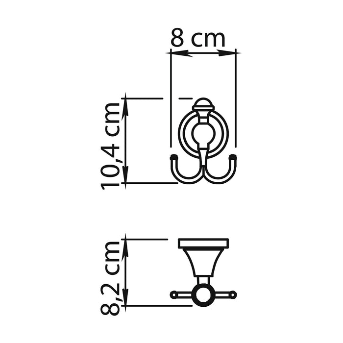 GEDY NV261300000 NEVIS Percha Cromo